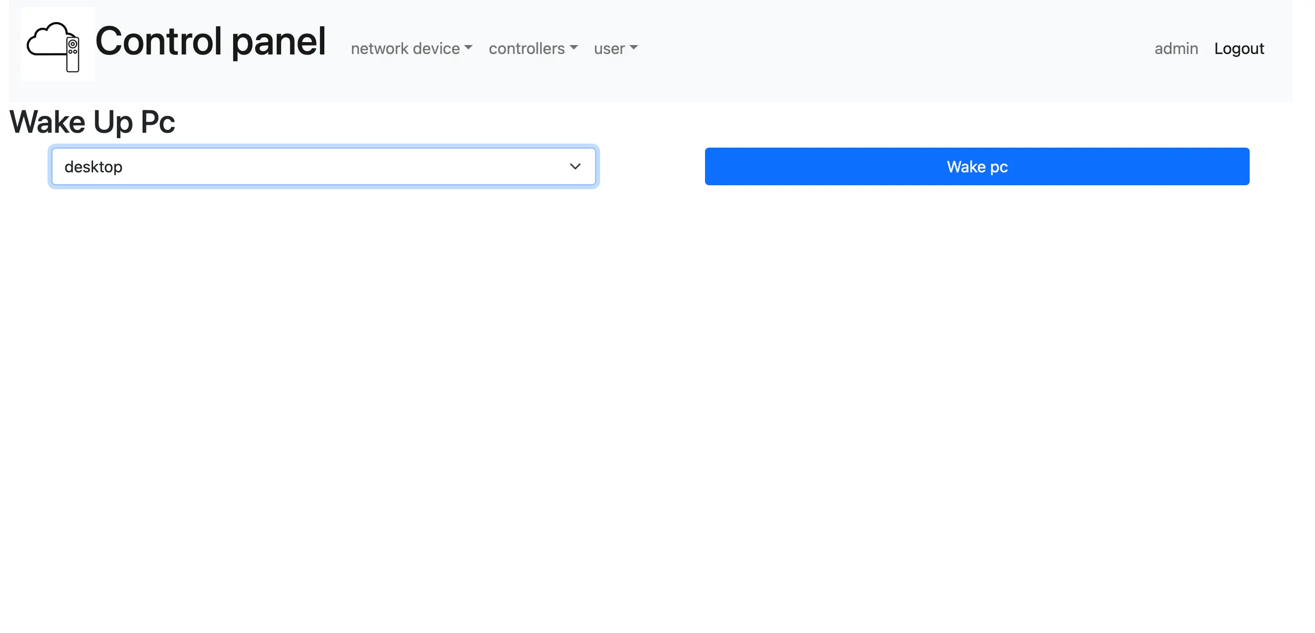 Home Controller Wake On Lan
