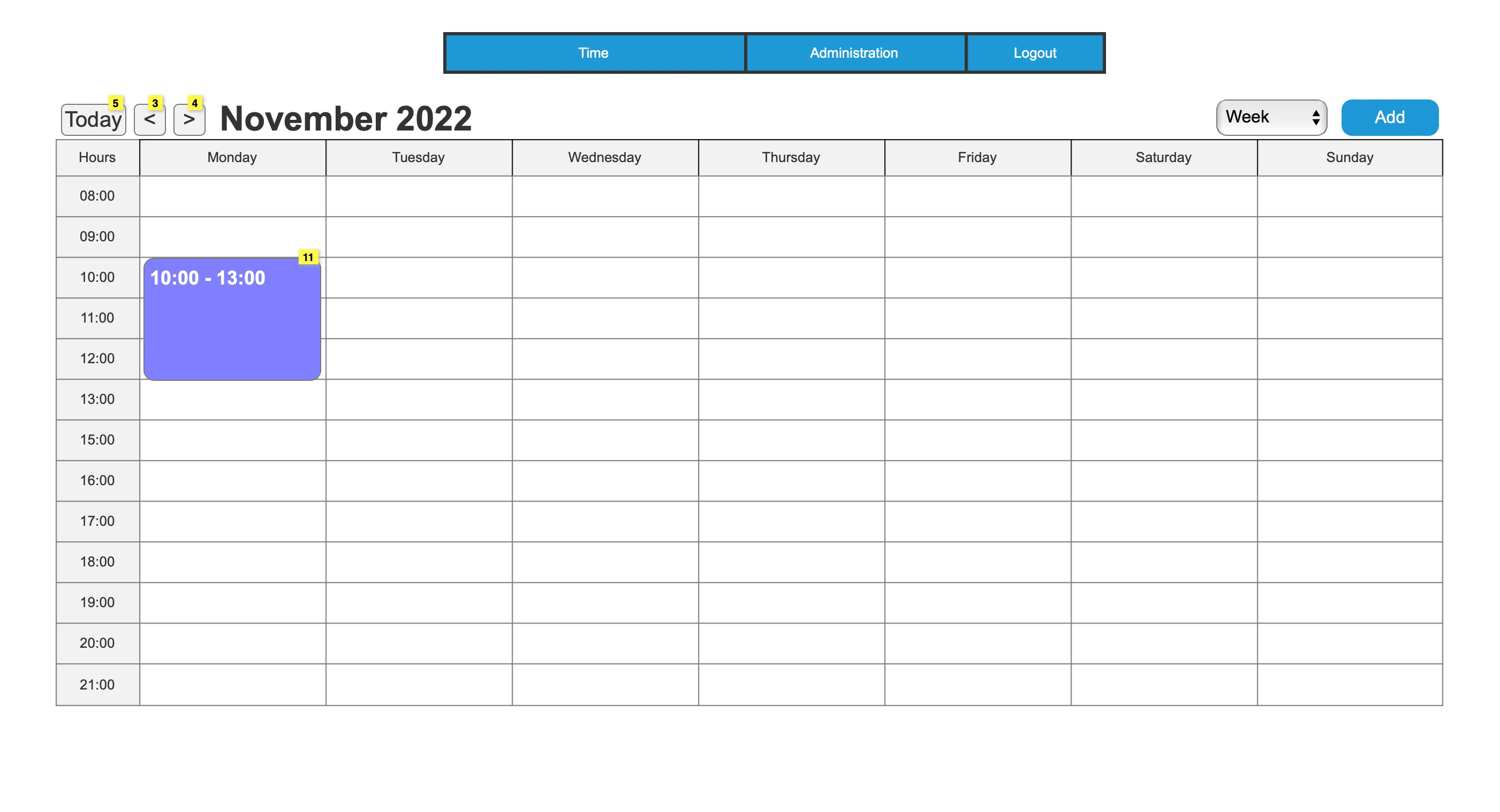 Requirement Analysys Project Calendar